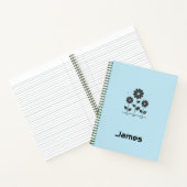 Personalisiert zurück zur Schule - Minimalistische Notizblock (Innenseite)