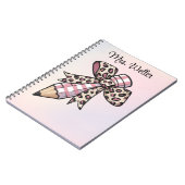 Personalisiert zurück zur Schule Stift mit Bogen Notizblock (Linke Seite)