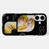 Personalisiert zwei Fotos Abstrakt Case-Mate iPhone Hülle (Rückseite (Horizontal))