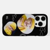 Personalisiert zwei Fotos Abstrakt Case-Mate iPhone Hülle (Rückseite (Horizontal))