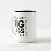 Personalisiert zwei Tone große Tasse (Vorderseite Links)