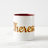 Personalisiert Zweifarbige Tasse (Mittel)