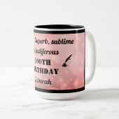 Personalisierte 100. Geburtstagsfeier Tasse (VorderseiteRechts)