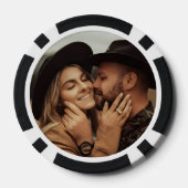 Personalisierte 100 nummerierte Foto-Gold  Pokerchips (Rückseite)