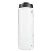 Personalisierte 10-Button-Bowling-Lane-Button Pfei Thermosbecher (Vorderseite)