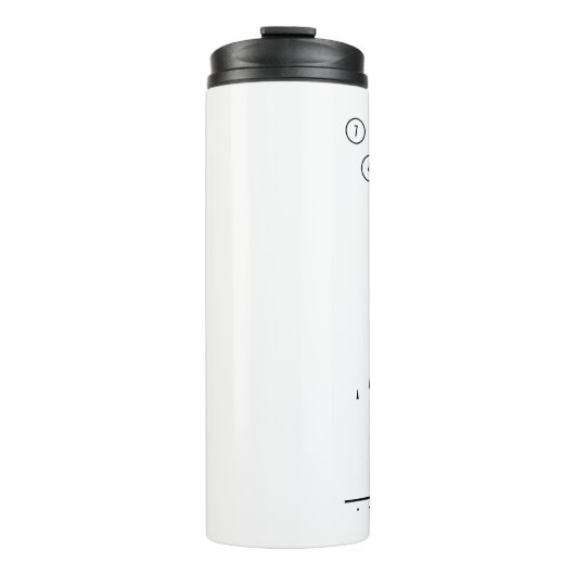 Personalisierte 10-Button-Bowling-Lane-Button Pfei Thermosbecher (Vorderseite)