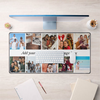 Personalisierte 10-Foto Collage Desk Mat Schreibtischunterlage