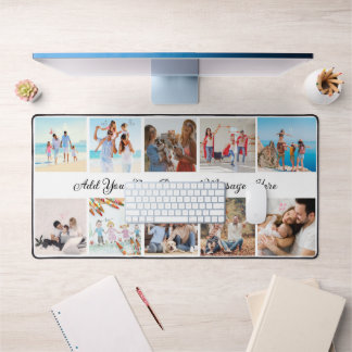 Personalisierte 10-Foto Collage Desk Mat Schreibtischunterlage