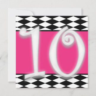 Personalisierte 10. Geburtstags-Einladung Einladung