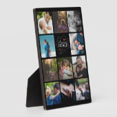 Personalisierte 11-Foto-Collage Bester Vater je Ge Fotoplatte (Seite)