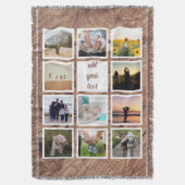 Personalisierte 11-Foto-Collage Decke (Vorderseite Vertikal)