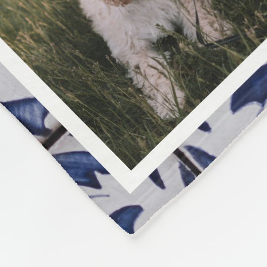 Personalisierte 11-Foto-Collage Fleecedecke (Ecke)