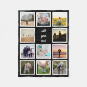 Personalisierte 11-Foto-Collage Fleecedecke (Vorderseite)