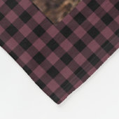 Personalisierte 11 Foto Collage Karo Muster Fleece (Ecke)