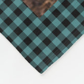 Personalisierte 11 Foto Collage Karo Muster Fleece (Ecke)