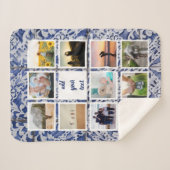 Personalisierte 11-Foto-Collage Sherpadecke (Vorderseite (Horizontal))