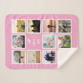 Personalisierte 11-Foto-Collage Sherpadecke (Vorderseite (Horizontal))