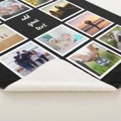 Personalisierte 11-Foto-Collage Sherpadecke (3/4)