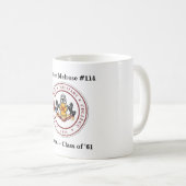 + PERSONALISIERTE 11 oder 15 oz Tasse mit SIEGEL-L (VorderseiteRechts)