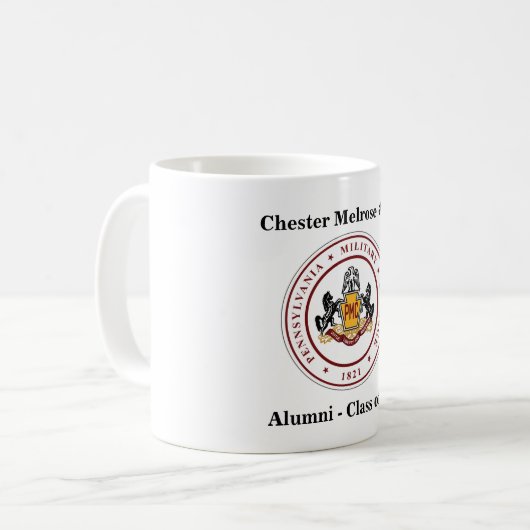 + PERSONALISIERTE 11 oder 15 oz Tasse mit SIEGEL-L (Vorderseite Links)