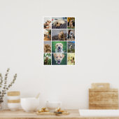 Personalisierte 12-Foto-Collage Poster (Küche)