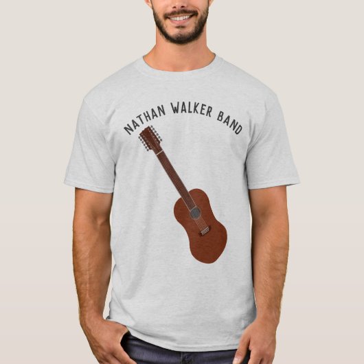 Personalisierte 12-String Gitarre Guitartists oder T-Shirt (Vorderseite)