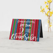 personalisierte 12-Stufen-Erholung-benutzerdefinie Karte (Gelbe Blume)