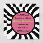 Personalisierte 13. Geburtstagsparty Einladung (Vorne/Hinten)