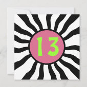 Personalisierte 13. Geburtstagsparty Einladung (Rückseite)