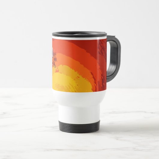 Personalisierte 15 Unzen Kaffee Tasse African Safa (VorderseiteRechts)