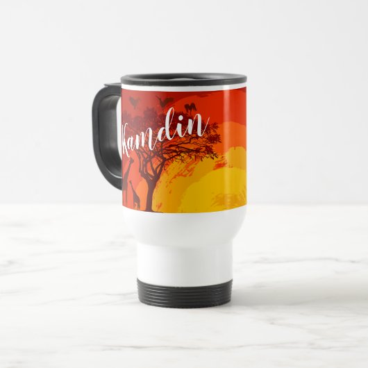 Personalisierte 15 Unzen Kaffee Tasse African Safa (Vorderseite Links)