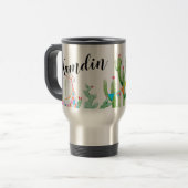 Personalisierte 15 Unzen Kaffee Tasse Boho Llama B (Vorderseite Links)