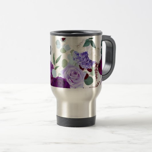 Personalisierte 15-Unzen-Kaffee-Tasse Lavendel-Hib Reisebecher (VorderseiteRechts)