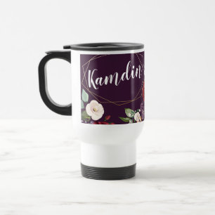 Personalisierte 15 Unzen Kaffee Tasse Plum Lila Ro