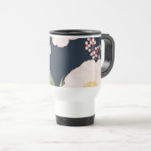 Personalisierte 15 Unzen Kaffee Tasse Weißer Blume (VorderseiteRechts)
