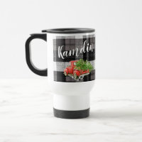 Personalisierte 15 Unzen Kaffee Tasse XMAS Truck B