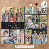 Personalisierte 16-Bild-Collage - benutzerdefinier Puzzle