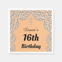Personalisierte 16. oder altersgerechte Party-Serv Serviette