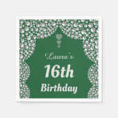 Personalisierte 16. oder altersgerechte Party-Serv Serviette (Vorderseite)