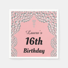 Personalisierte 16. oder altersgerechte Party-Serv Serviette