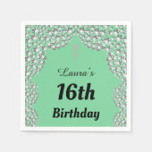 Personalisierte 16. oder altersgerechte Party-Serv Serviette (Vorderseite)