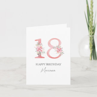 Personalisierte 18-Jahres-Karte Karte