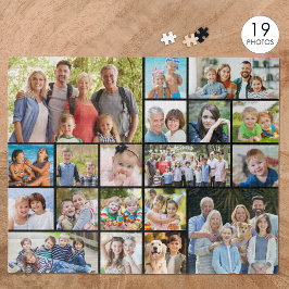 Personalisierte 19-Bild-Collage - benutzerdefinier Puzzle