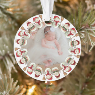 Personalisierte 1. Geburtsankündigung Ornament