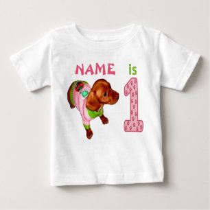 Personalisierte 1. Geburtstags-Shirts für Mädchen Baby T-shirt
