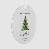 Personalisierte 1. Weihnachtsfeier Ornament (Vorderseite)