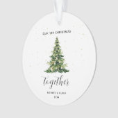 Personalisierte 1. Weihnachtsfeier Ornament (Vorderseite)