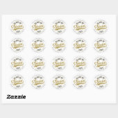 Personalisierte 2025 Abschluss Round Stickers (Blatt)