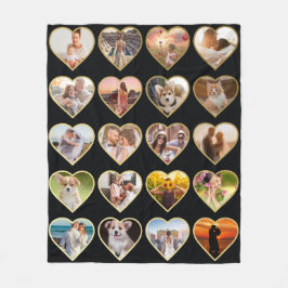 Personalisierte 20 FotoCollage Fleecedecke