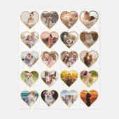 Personalisierte 20 FotoCollage Fleecedecke (Vorderseite)